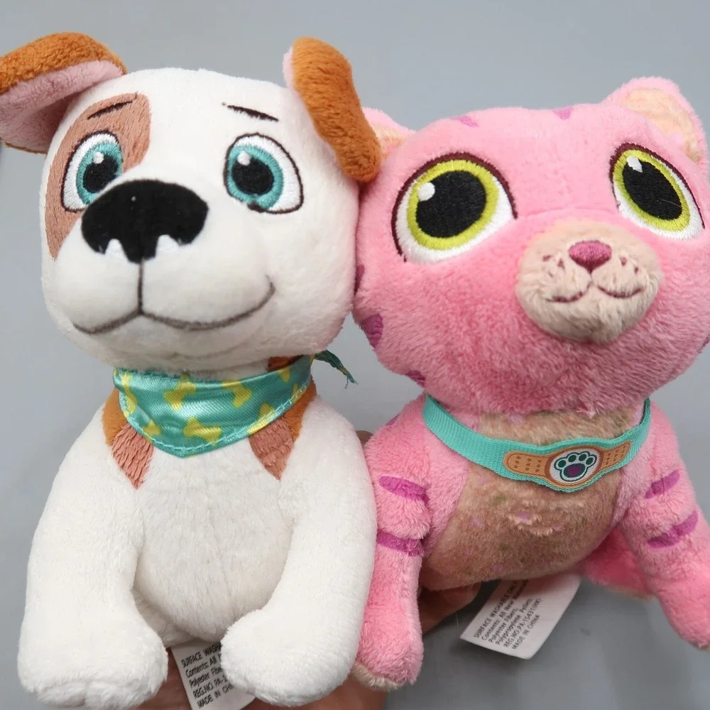 Disney Doc McStuffins Animal Plush Toy Olive Dog Puppy & Whispers Pink Cat lot